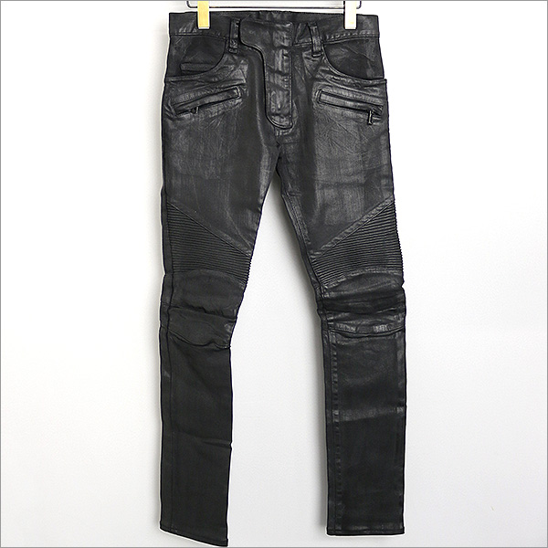 本日BALMAIN HOMME 12SS コーティング蛇腹ストレッチバイカーデニムパンツをお買い取りさせて頂きました！！