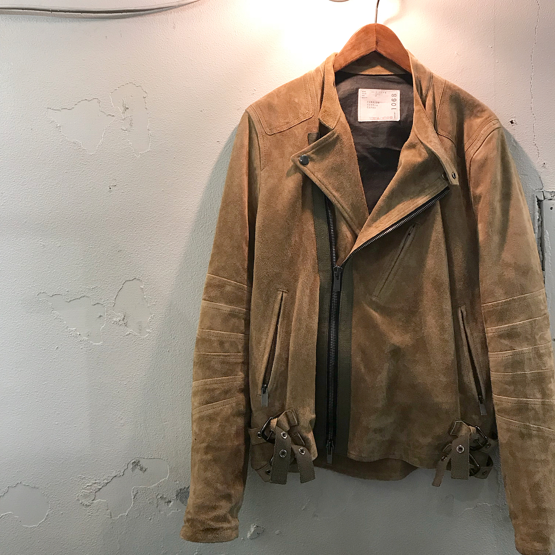 SACAI 16AW SUEDE RIDERS JACKET