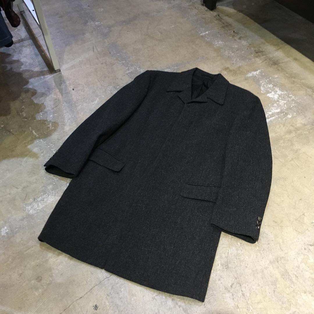 COMME des GARCONS HOMME Tweed Bal Collar Coat