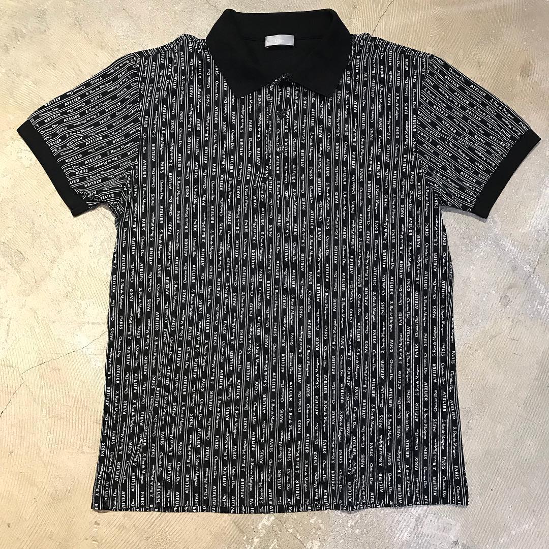 Dior HOMME 18SS ATELIER PRINT POLO SHIRT