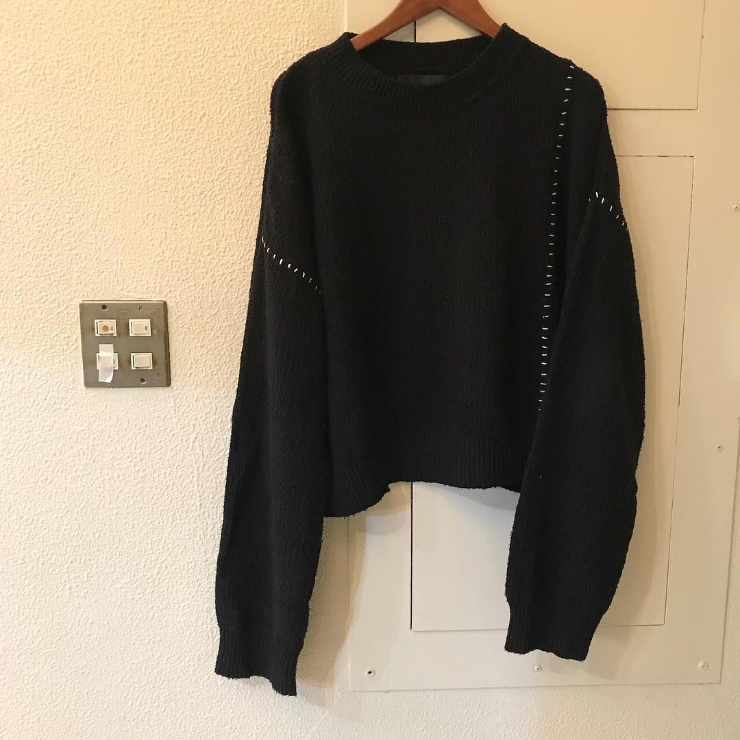 UNUSED 18SS Silk Crew Neck Knit