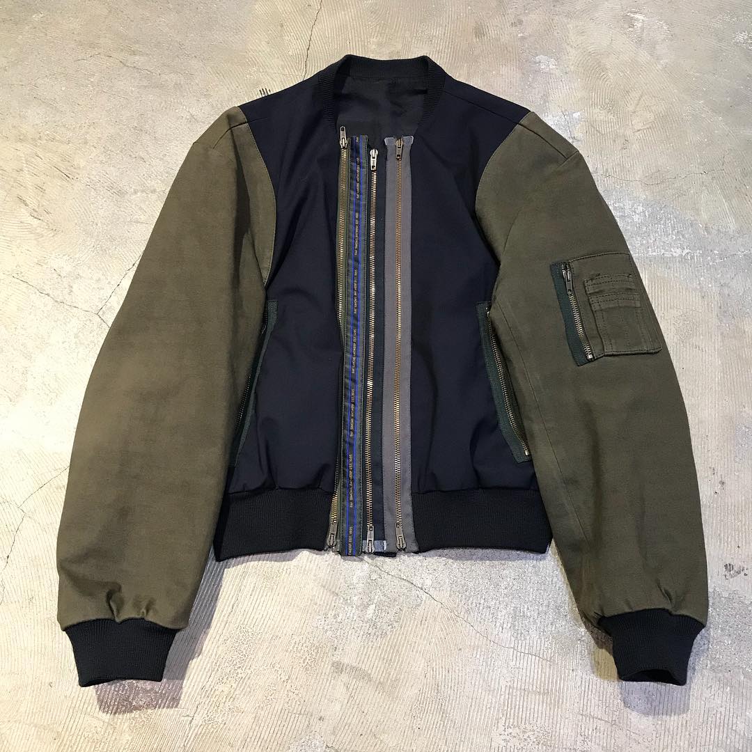 RAF SIMONS 10SS マルチジップボンバージャケット