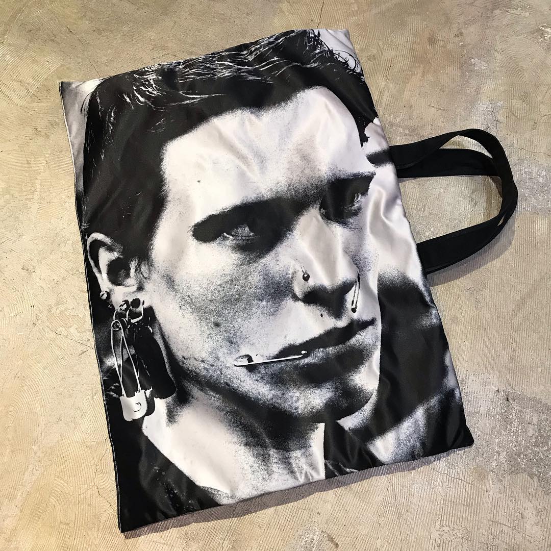 RAF SIMONS ×EASTPAK 19SS RS Poster tote satin Punk