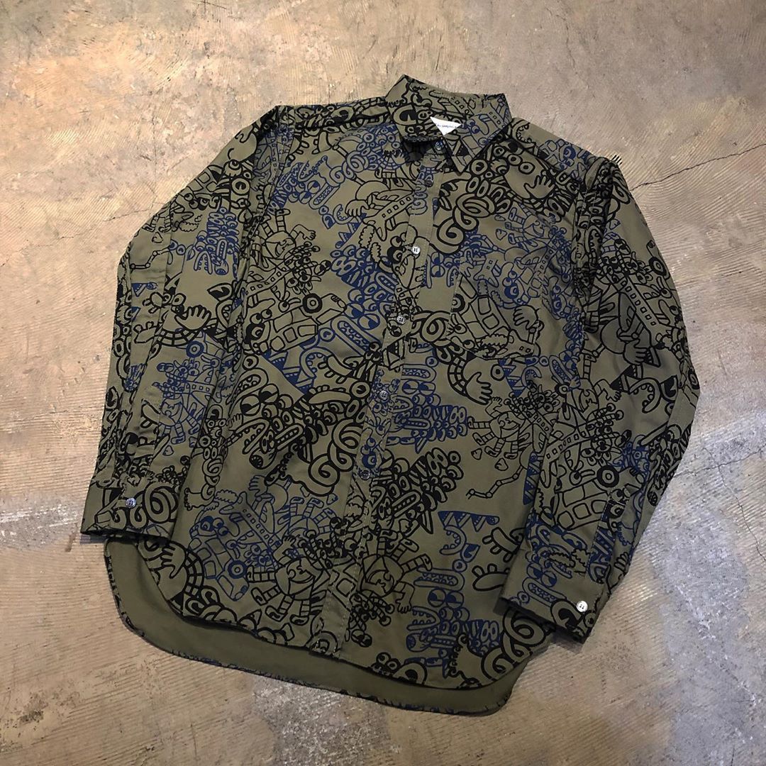 COMME des GARÇONS SHIRT 17SS x Noah Lyon Art print shirt