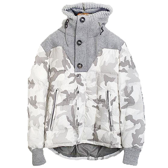 MONCLER 13AW BEAUMONT カモフラージュフーデッドダウンジャケット