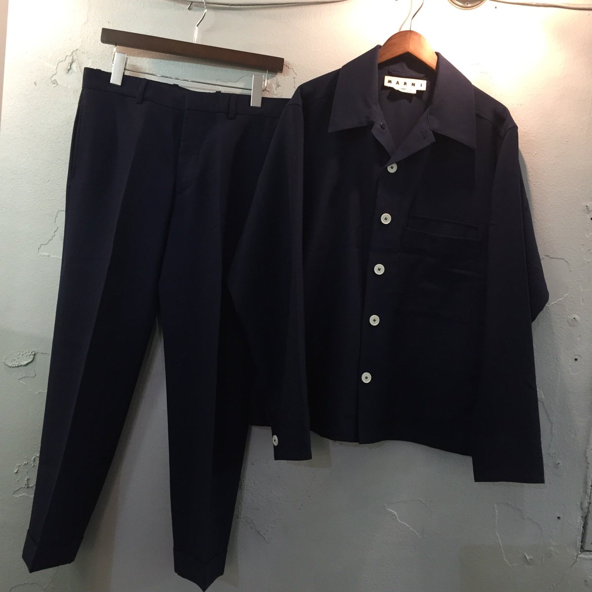 MARNI 16SS look9 ランウェイ着 シャツジャケットセットアップ 48