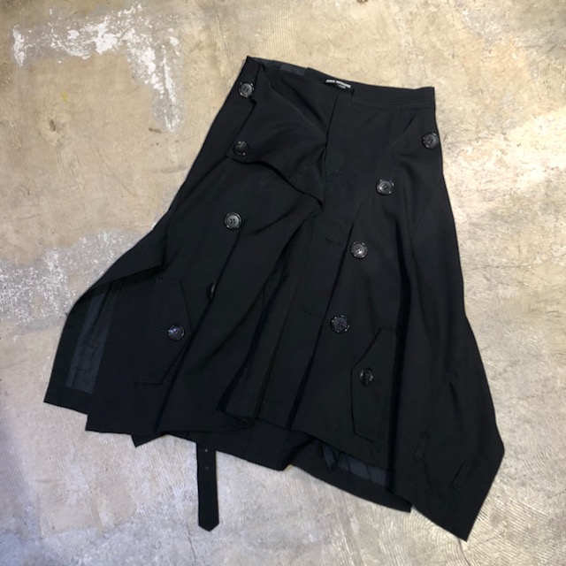 JUNYA WATANABE 06SS 解体再構築ウールギャバジントレンチスカート