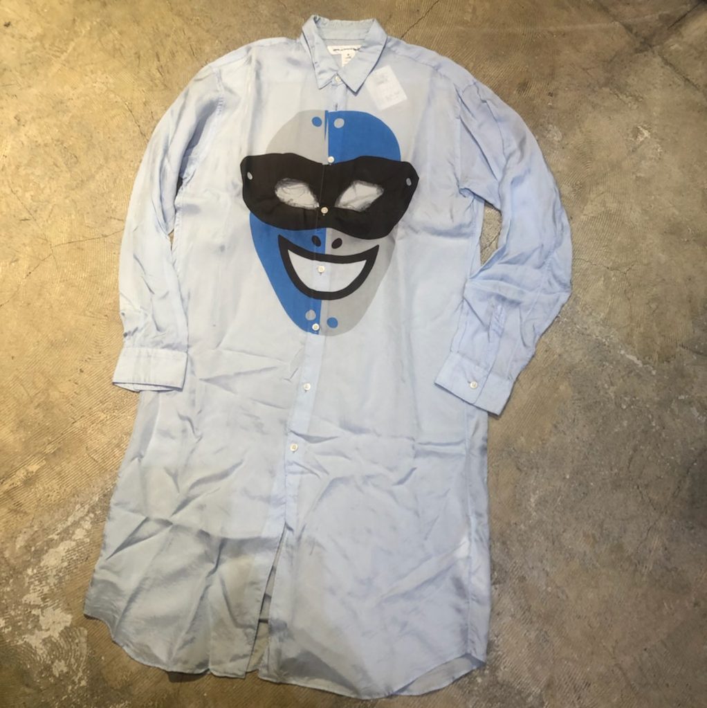 COMME des GARCONS SHIRT 19SS マスクプリントロングシャツ