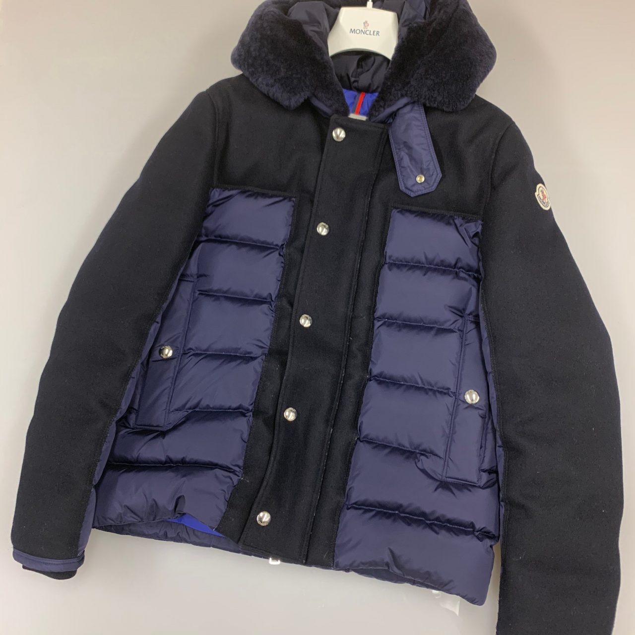 MONCLER 15AW LOUBET DOWN JACKET ムートンファーダウンジャケット