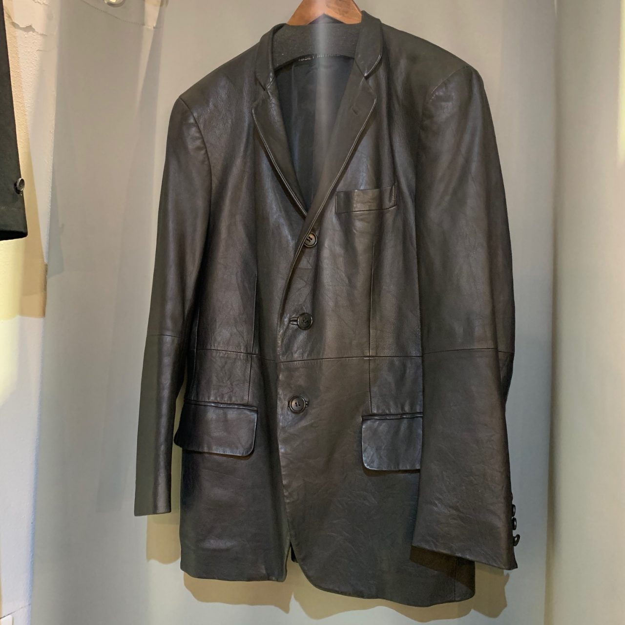 ISSEY MIYAKE 06SS Classic Leather Tailored Jacket