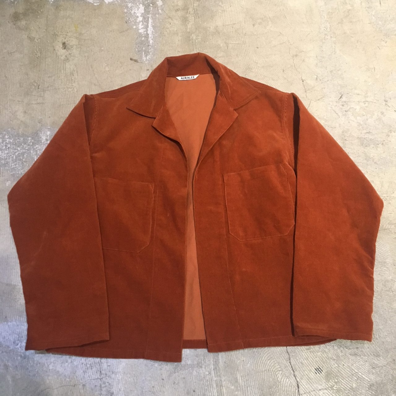 AURALEE 18SS WASHED CORDUROY SHIRTS JACKET