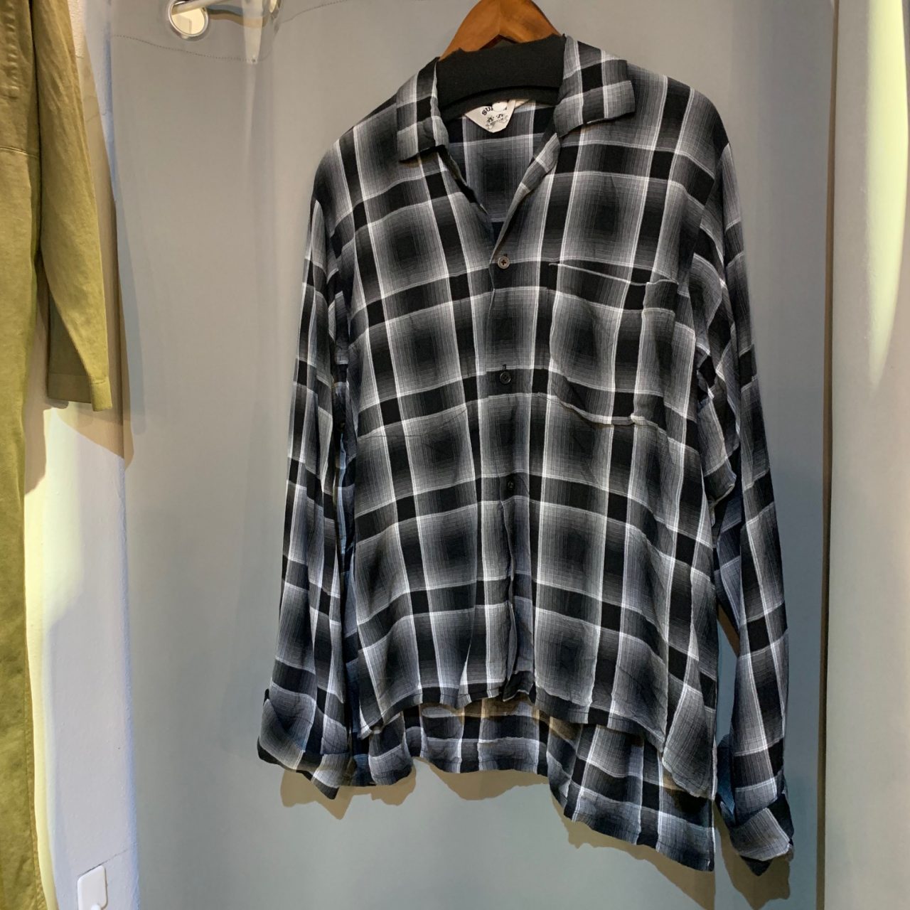 SUNSEA 19SS SHADOW CHECK GIGOLO SHIRT