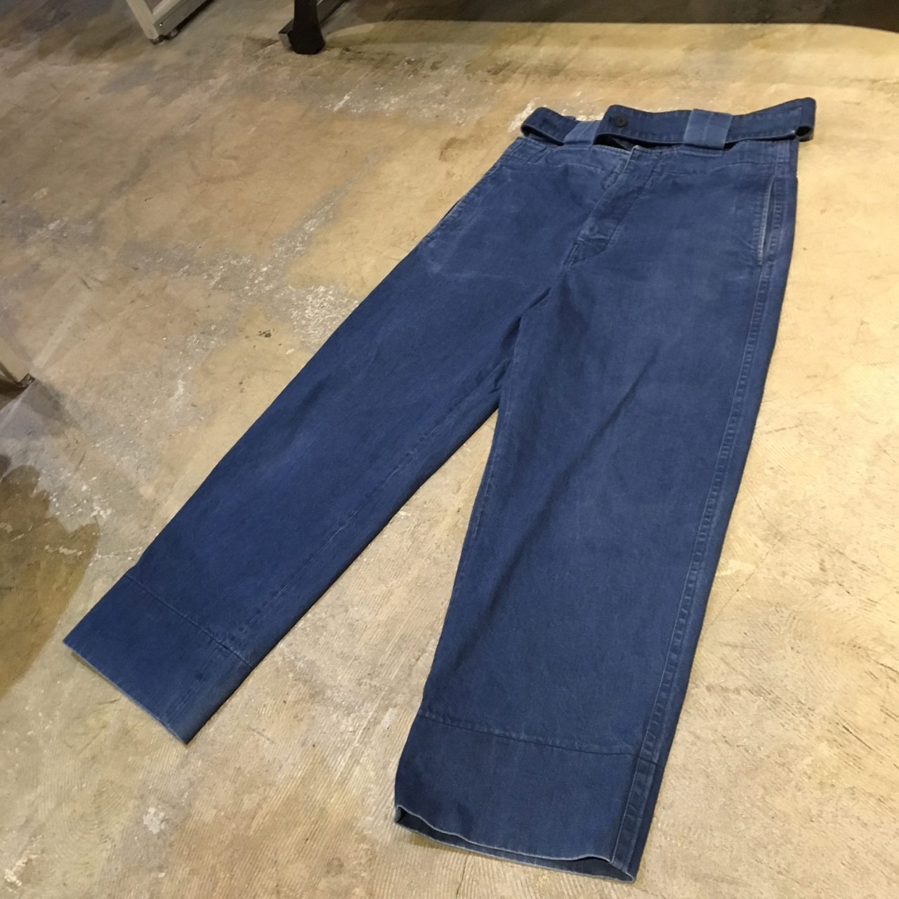 MARNI 17SS Belted Wide Denim Pants