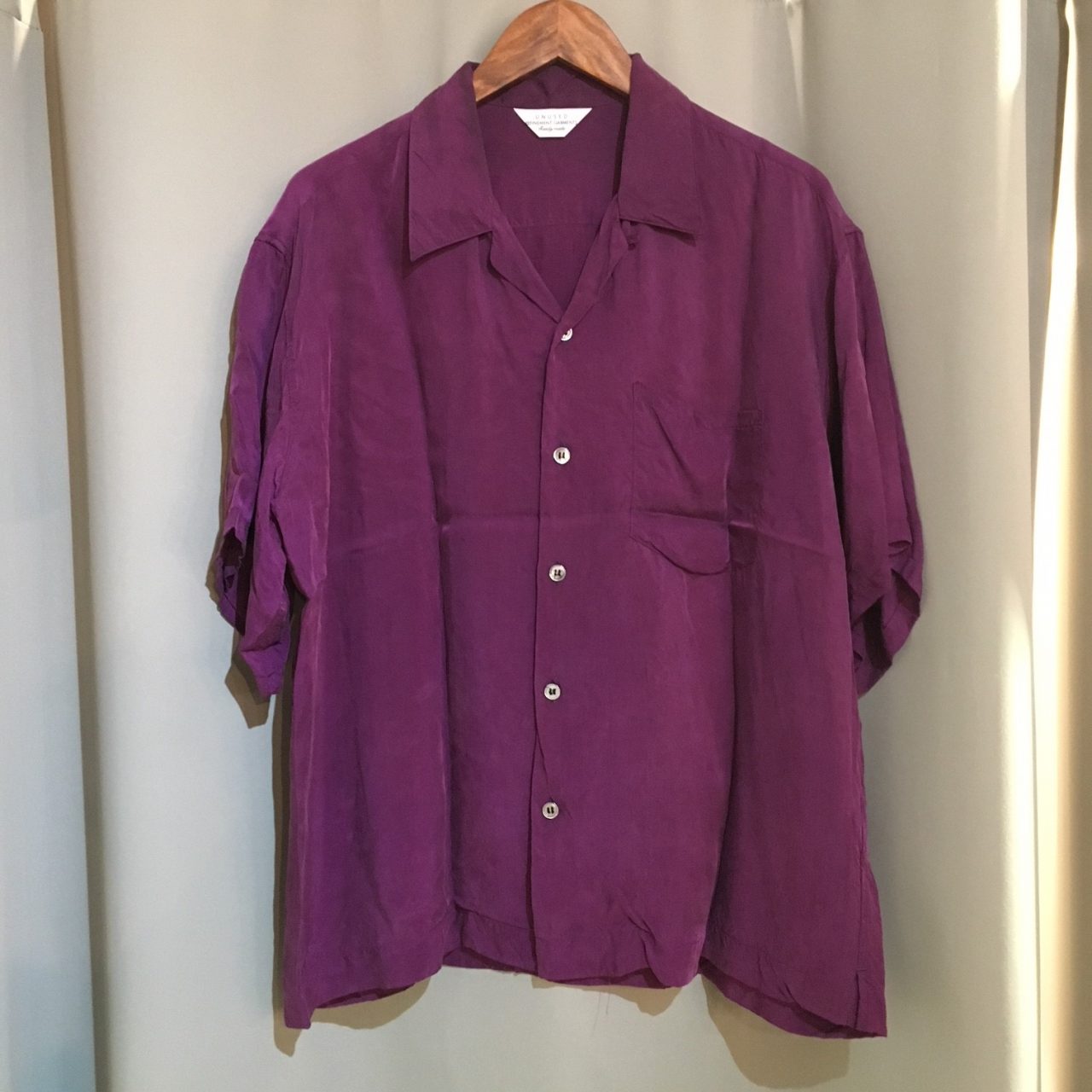 UNUSED 17SS OPEN COLLAR SHIRT