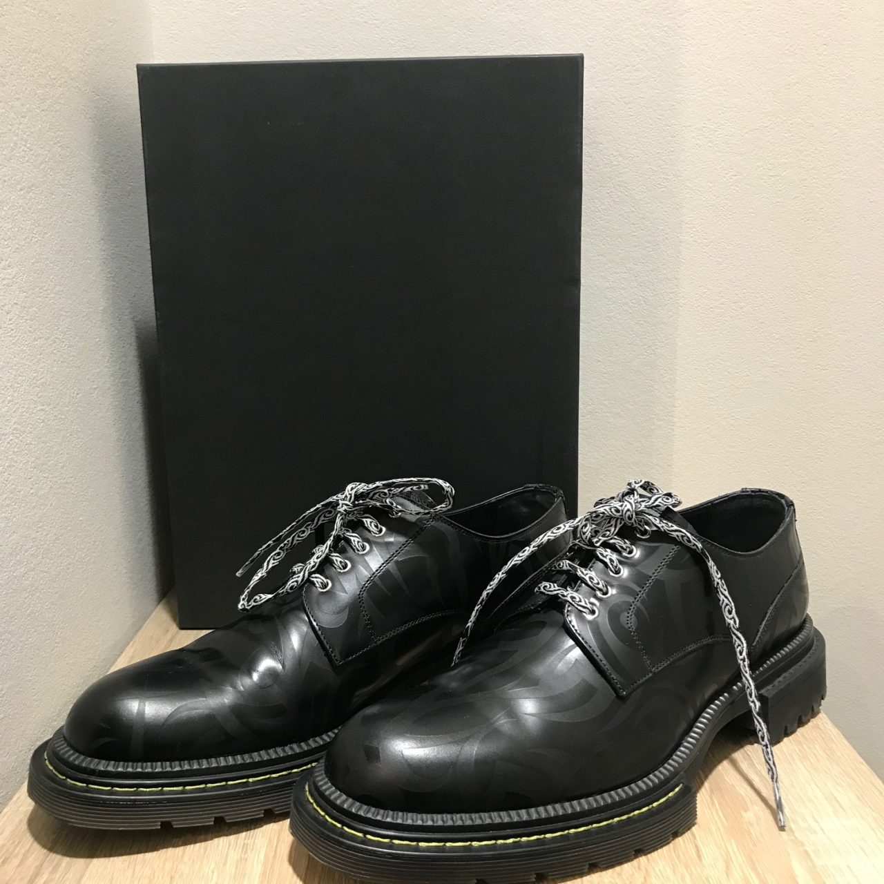 Dior HOMME 18AW "TRIBAL" トライバルデザインダービーシューズ