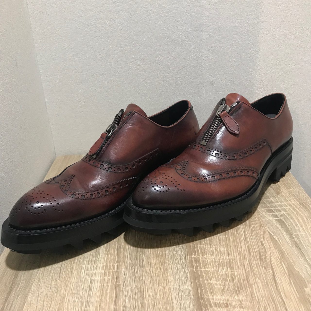 PRADA 13AW センタージップシャークソールシューズ