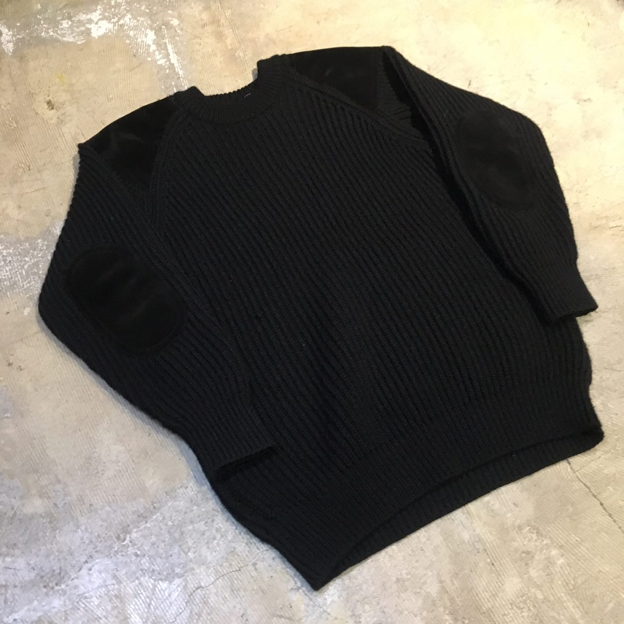 COMOLI 18AW GUNPATCH KNIT